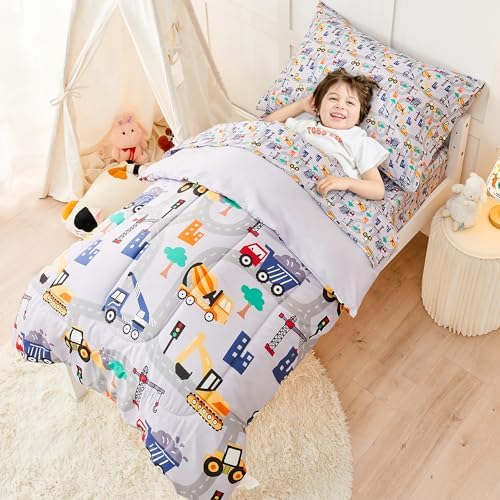 lasoftan Construction Toddler Bedding Set - Image 5