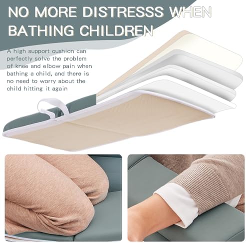 Baby Bath Kneeler and Elbow Rest Pad Set, Bath Kneeling Pad Thick Soft Quick - Image 6