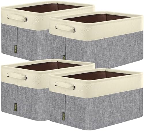 BALEINE 4 Pack Fabric Closet Storage Bins by BALEINE