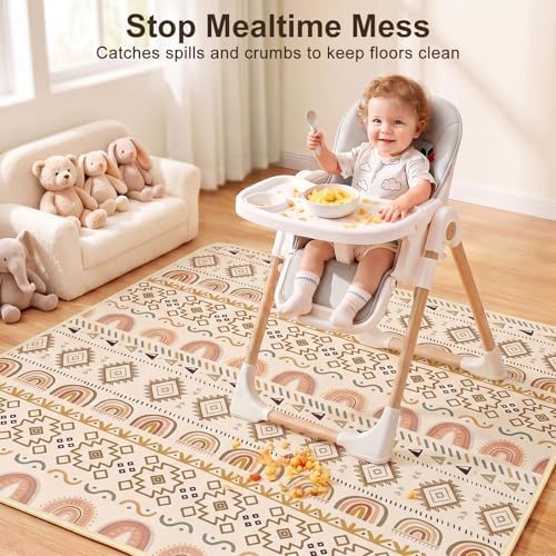 Basumee Splat Mat for Under High Chair, Waterproof & Mess-Proof Floor Mat - Image 5
