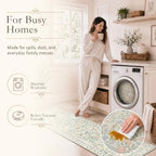 Wonnitar Boho Washable Rug 8x10, Large Area Rug - Image 4