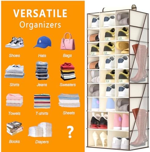 Hanging Shoe Organizer for Closet-Collapsible Storage Rack - Image 5