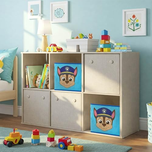 Nickelodeon Paw Patrol Kids Storage Cubes, 2 Pack Foldable Fabric Bins - Image 5