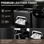 Back Seat Car Organizer, 2 Cup Holders, Tissue Holder, Phone Stand & Hooks - Image 6