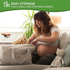GiftAmaz Bamboo Baby Bottle Drying Rack, Space Saving Bottle Holder Dryer - Image 6