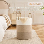 Artfeel Laundry Basket, Woven Cotton Rope Laundry Hamper, 40L - Image 4