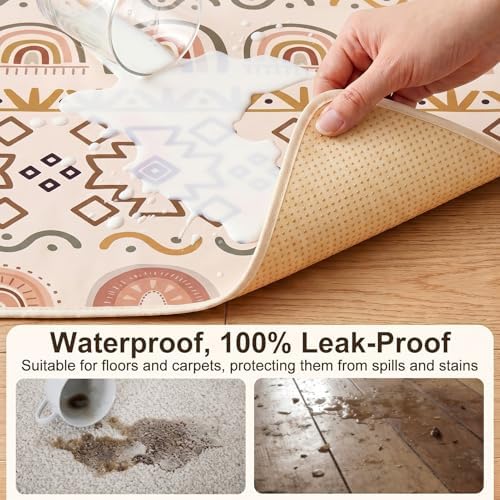 Basumee Splat Mat for Under High Chair, Waterproof & Mess-Proof Floor Mat - Image 2