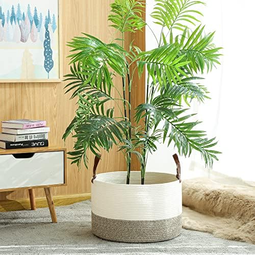 KAKAMAY Large Blanket Basket, Woven Baskets - Image 5