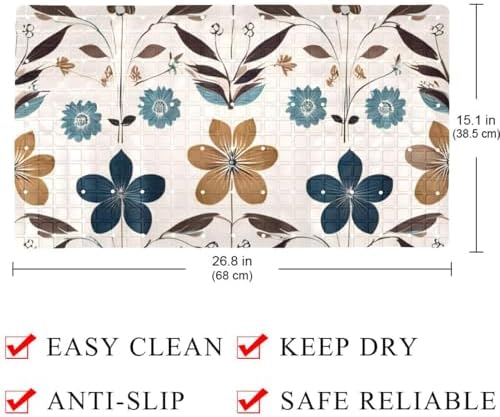 Non Slip Shower Mat Bathtub Mat 15.1x26.8 Inch, Quick Dry Bath Mat - Image 4