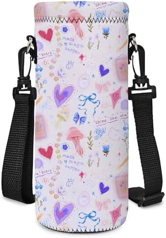 AUPET Water Bottle Sling Bag Carrier Crossbody Sleeve, Insulated Neoprene by AUPET