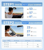 2026 Upgraded Nmoiss True Dual Layer Air Cool Windshield Sun Shade Umbrella - Image 5