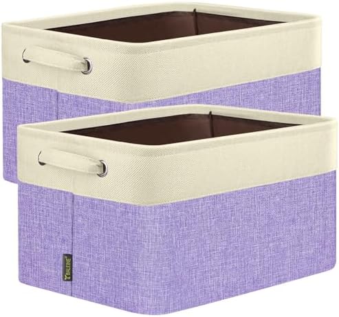 BALEINE 2 Pack Fabric Closet Storage Bins by BALEINE