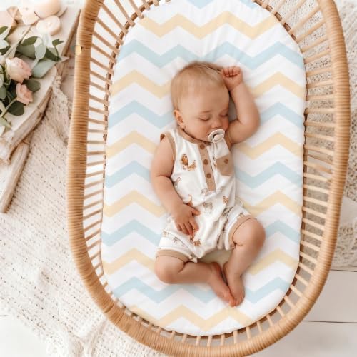 3 Pack Stretchy Bassinet Sheets 20" x 35" Compatible - Image 6
