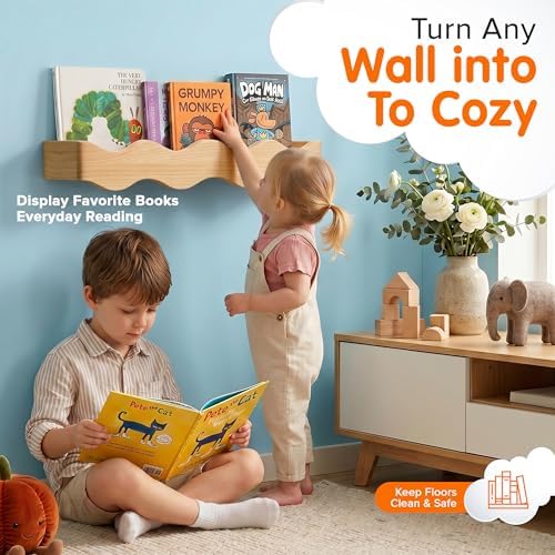 Ovalo Nursery Book Shelves Set of 2 - Image 3