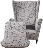 CRFATOP Wingback Chair Covers Wing Armchair Slipcovers by CRFATOP