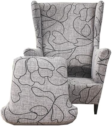 CRFATOP Wingback Chair Covers Wing Armchair Slipcovers by CRFATOP