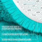OLANLY Teal Blue Round Rugs for Bedroom - Image 6