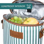 Tirrinia 2 Bottle Insulated Wine Tote Carrier Bag - Image 6