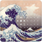 Bathtub Mat Non Slip, Japanese Wave Square Bath tub Mat Shower Floor Mat by BathtubMat