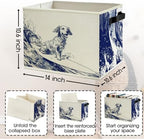 Navy Blue Coastal Dog Storage Bins Box - Image 6