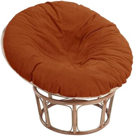 Papasan Cushion Cover, Indoor Corduroy Fabric Papasan Chair Cushion Cover by Sqodok