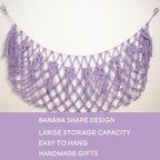 Stuffed Animal Net or Hammock -Wall Mounted-Handmade Macrame Toy Hammock - Image 3