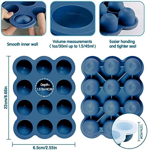 Silicone Freezer Tray with Lid, 1.5oz x 12 Pods - Image 7