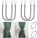 BEL AVENIR Curtain Tiebacks Ropes Tie-Backs, Handmade Holdbacks by BELAVENIR