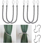 BEL AVENIR Curtain Tiebacks Ropes Tie-Backs, Handmade Holdbacks by BELAVENIR