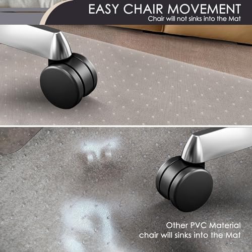 Kuyal Office Chair Mat for Carpet, Heavy Duty Computer Chair Mat - Image 3