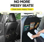 lebogner Back Seat Cover For Kids + 3 Pocket Storage Organizer, 2 Pack X-Large - Image 5