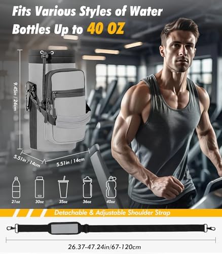 Nuovoware Magnetic Gym Bag, Water Bottle Carrier Holder - Image 4
