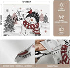 Artoid Mode Snowman Vinyl Christmas Placemats Set of 4, 12x18 Inch Washable - Image 6