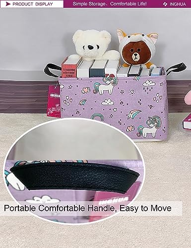 Rectangular Unicorn Storage Basket - Image 4