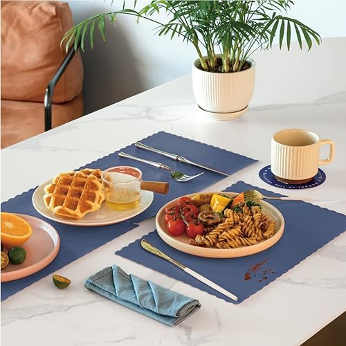 Fit Meal Prep 1000 Pack Disposable Paper Placemats, 14 x 10 Inch Blue - Image 5