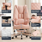 EXCEBET Big and Tall Office Chair 400lbs Wide Seat, Leather High Back Executive - Image 3