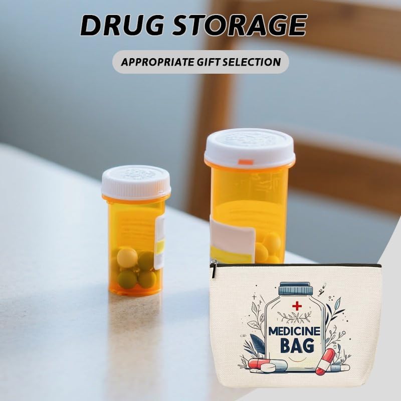 Medicine Pill Organizer Bag for Nurse Multifunctional Med Makeup Storage Bags - Image 5