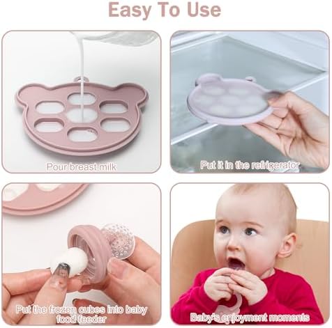 Baby Teething Toy with Fruit Food Feeder & Popsicle Freezer Molds Set - Image 3