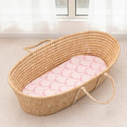 PHF 3 Pack Soft Bassinet Sheets, Floral & Bow Breathable Comfy Cradle Sheets - Image 6