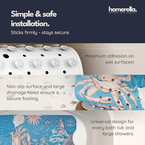 homerella Bathtub Mat Non Slip Kids 40x16 Baby Bath Mat Non Slip Anti Mold - Image 4
