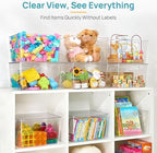 Vtopmart 6 Pack Extra Large Clear Stackable Storage Bins - Image 5