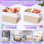 Large Toy Storage Box with Lid & Dividers, Kids Toy Chest - Image 6