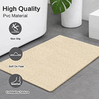 SONGZIMING Shower Mat Non Slip Without Suction Cup, 32x17 Inch PVC Loofah Shower - Image 4