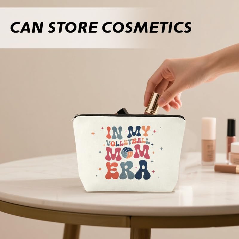 Volleyball Mom Makeup Bag for Mothers Day Gifts from Daughter Son, Zipper - Image 4