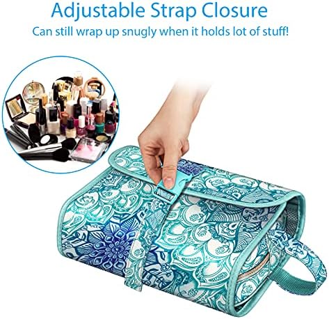 FINTIE Portable Toiletry Cosmetic Travel Bag Hanging Makeup Organizer - Image 3