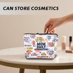 Positive Affirmation Mom Makeup Bags Best Mommy Mama Mother Birthday Gifts - Image 4