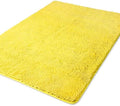 Yeaban Chenille Yellow Bathroom Rug 40"x60", Non-Slip Rubber Backing by Yeaban