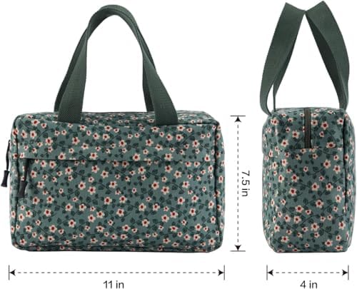 Large Makeup Bag for Women Corduroy Cosmetic bag Make up Bags Zipper Pouch - Image 3