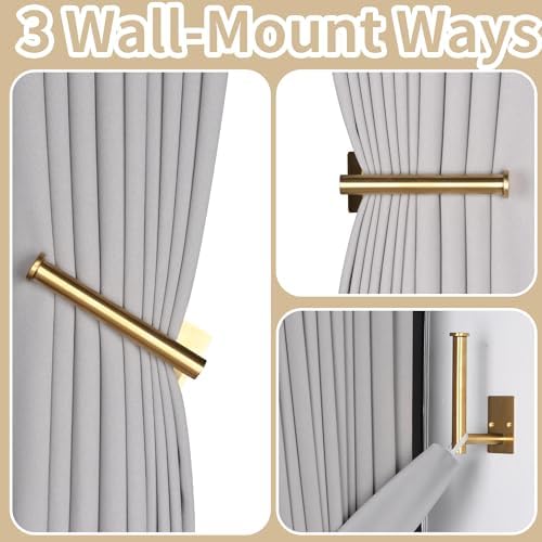 2 Pack No Drill Curtain Holdbacks Adhesive Curtain Tiebacks - Image 4
