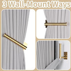 2 Pack No Drill Curtain Holdbacks Adhesive Curtain Tiebacks - Image 4